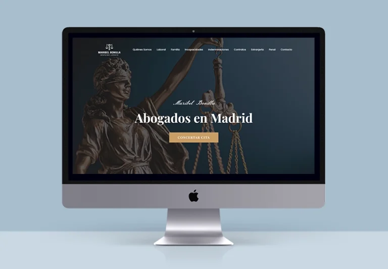 diseño web abogados madrid